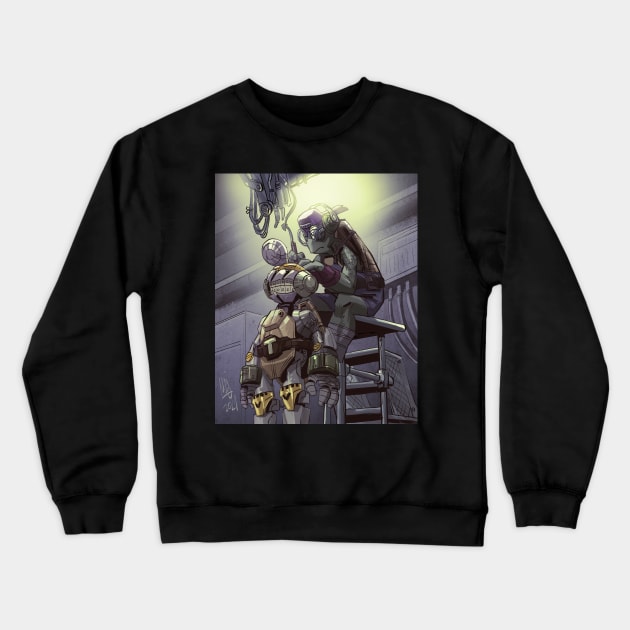TMNT Donatello and Metalhead Crewneck Sweatshirt by markodjeska